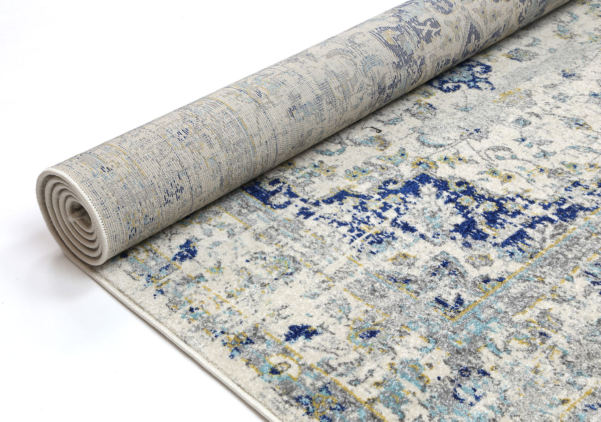 Babylon Navy Blue Traditional Rug