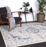 Babylon Navy Blue Traditional Rug