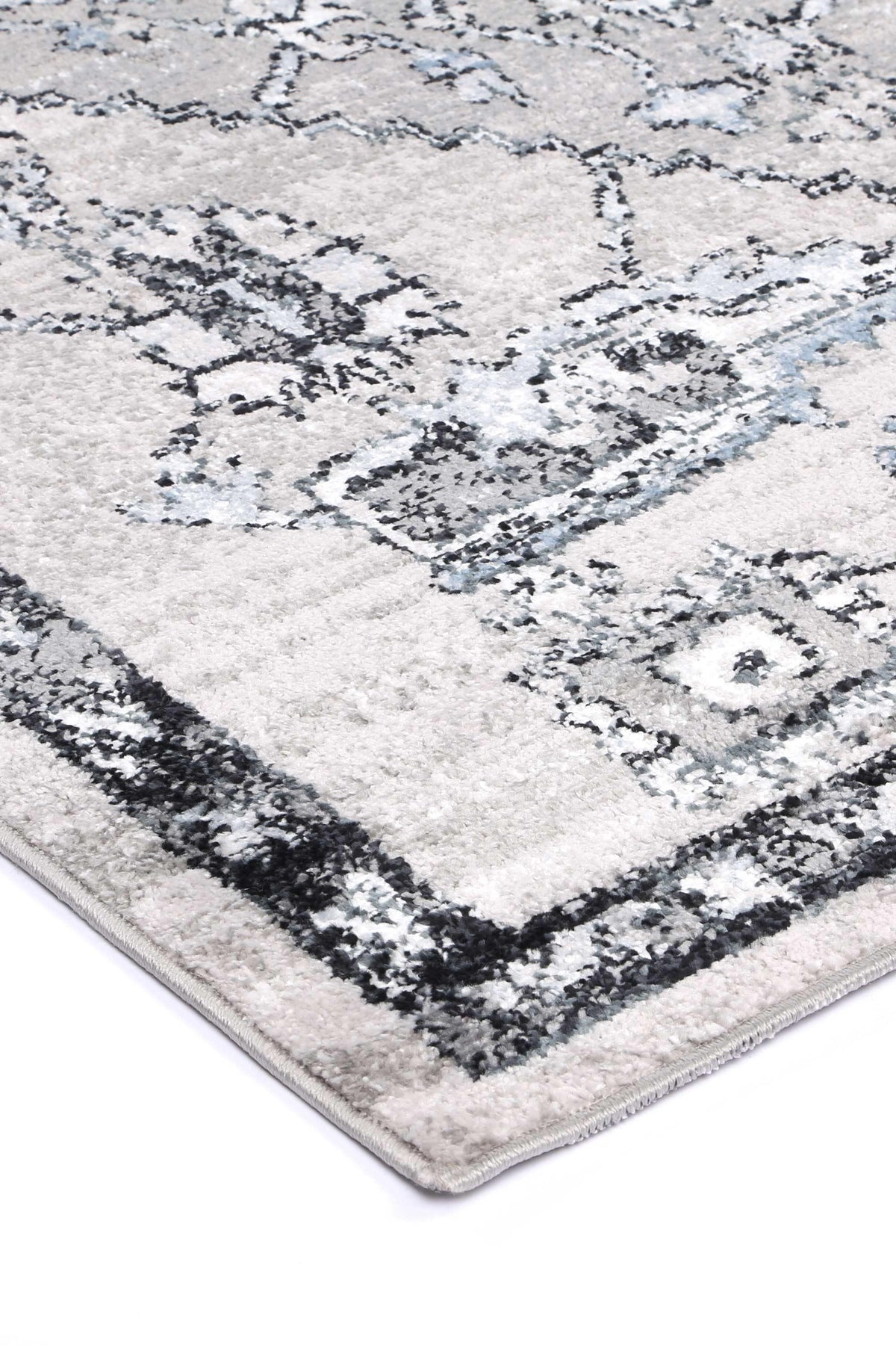 Abbot Traditional Light Grey Rug - The Rugs