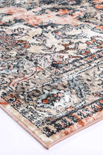 Abbot Traditional Terracotta Cream Rug - The Rugs