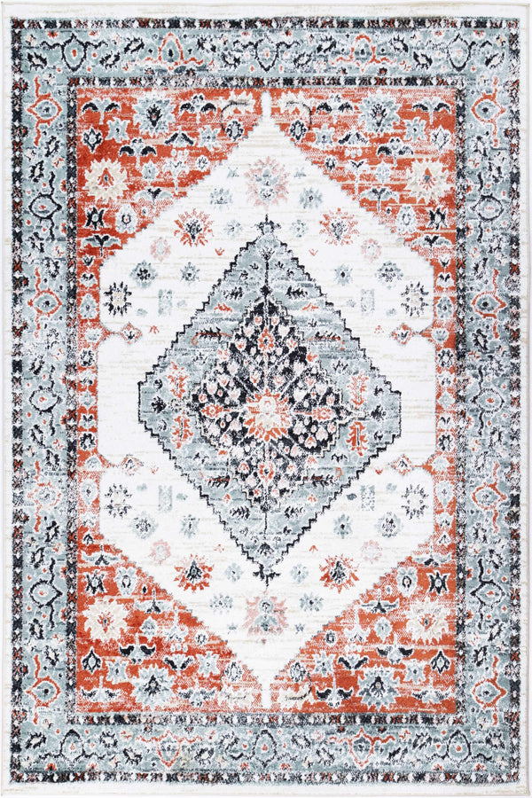 Abbot Traditional Cream Terracotta Rug - The Rugs
