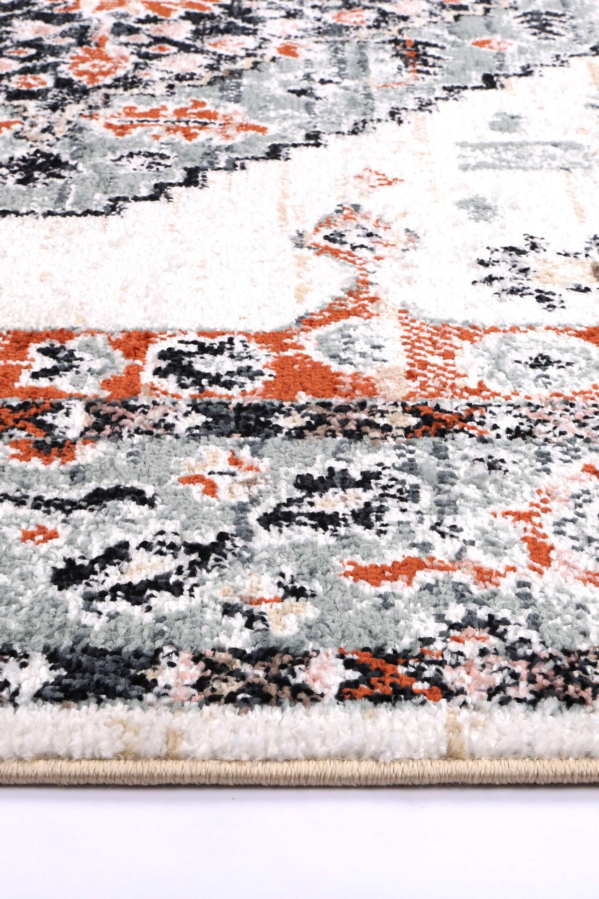 Abbot Traditional Cream Terracotta Rug - The Rugs