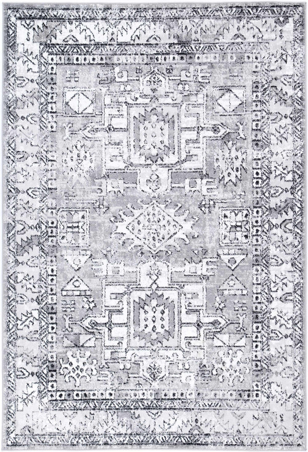 Abbot Traditional Grey Rug - The Rugs