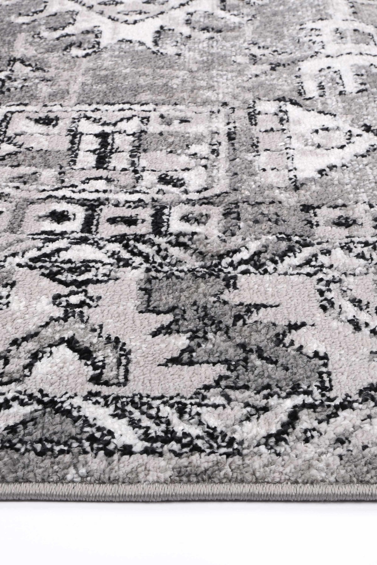 Abbot Traditional Grey Rug - The Rugs