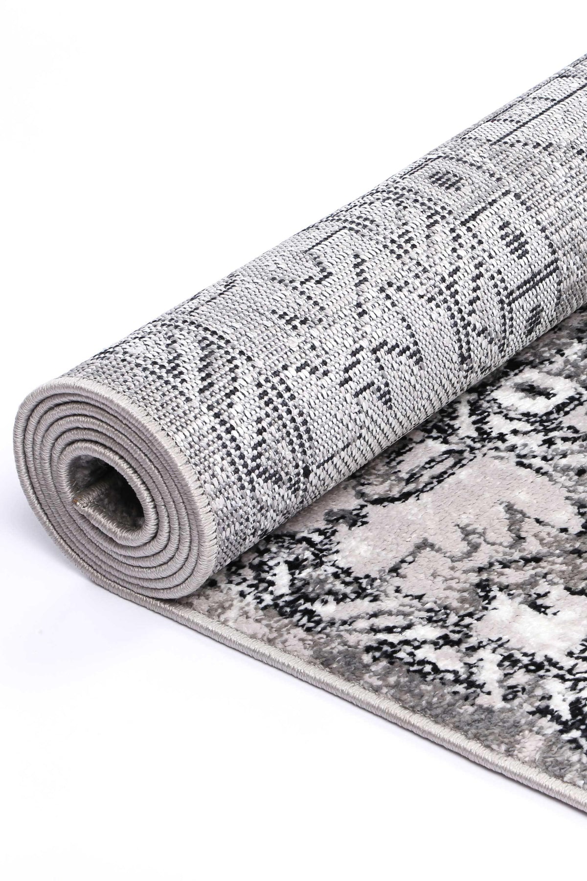 Abbot Traditional Grey Rug - The Rugs