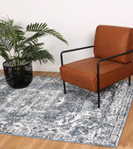 Abbot Traditional Blue Rug - The Rugs