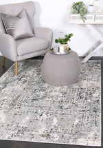 Anastasia Grey Beige Abstract Rug - The Rugs