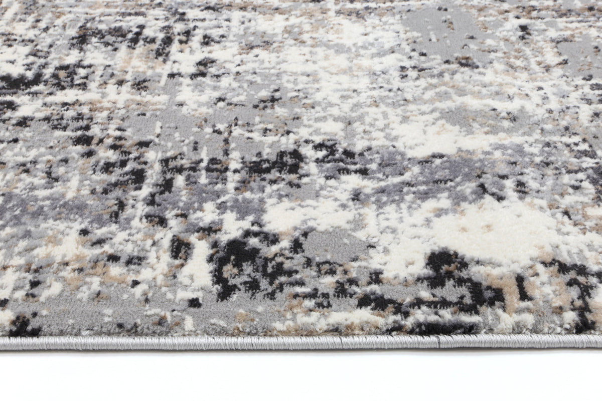 Anastasia Grey Beige Abstract Rug - The Rugs