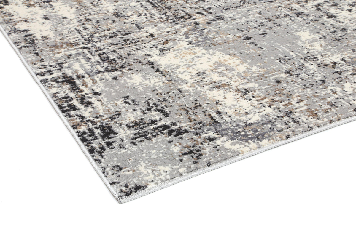 Anastasia Grey Beige Abstract Rug - The Rugs