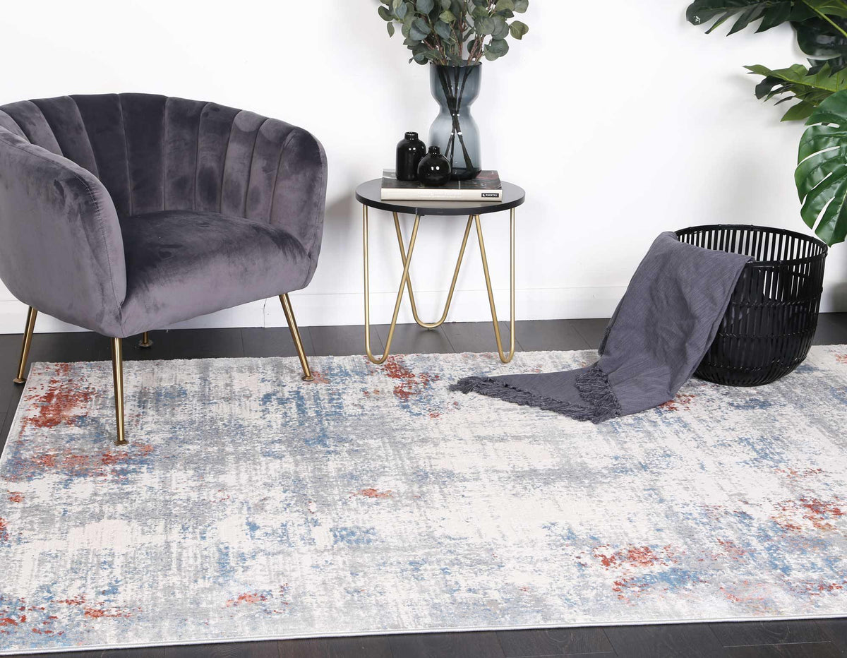 Anastasia Grey Multi Modern Rug - The Rugs