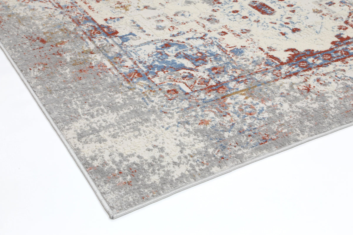 Anastasia Grey Multi Contemporary Rug - The Rugs