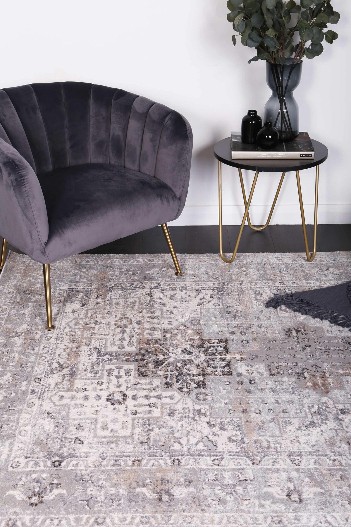 Anastasia Grey Oriental Rug - The Rugs