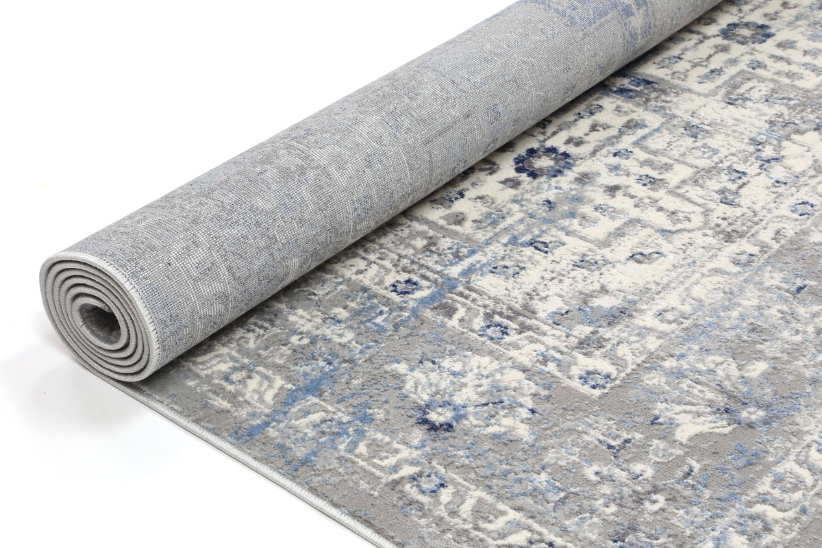 Anastasia Navy Blue Oriental Rug - The Rugs