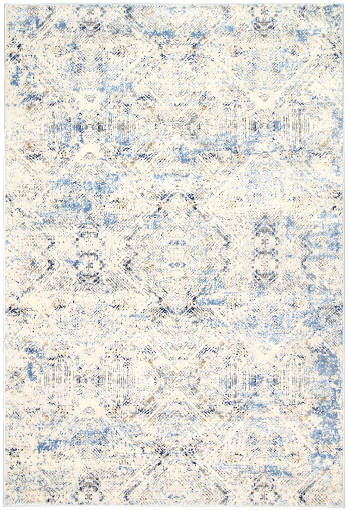 Anastasia Navy Blue Ikat Rug - The Rugs