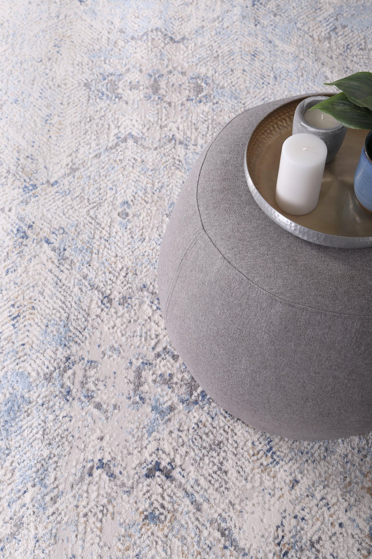 Anastasia Navy Blue Ikat Rug - The Rugs