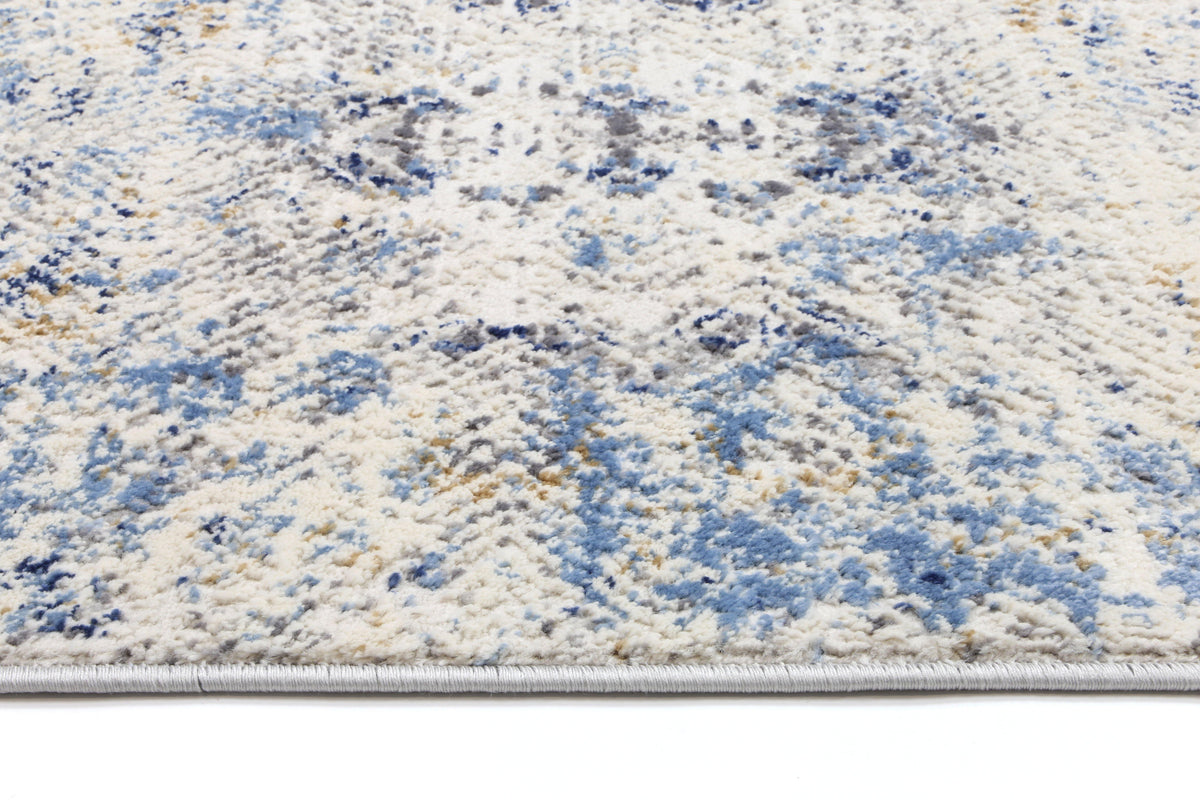 Anastasia Navy Blue Ikat Rug - The Rugs