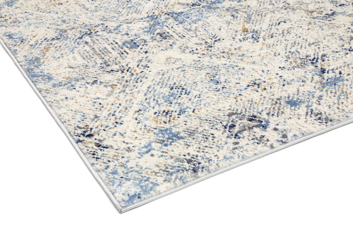 Anastasia Navy Blue Ikat Rug - The Rugs