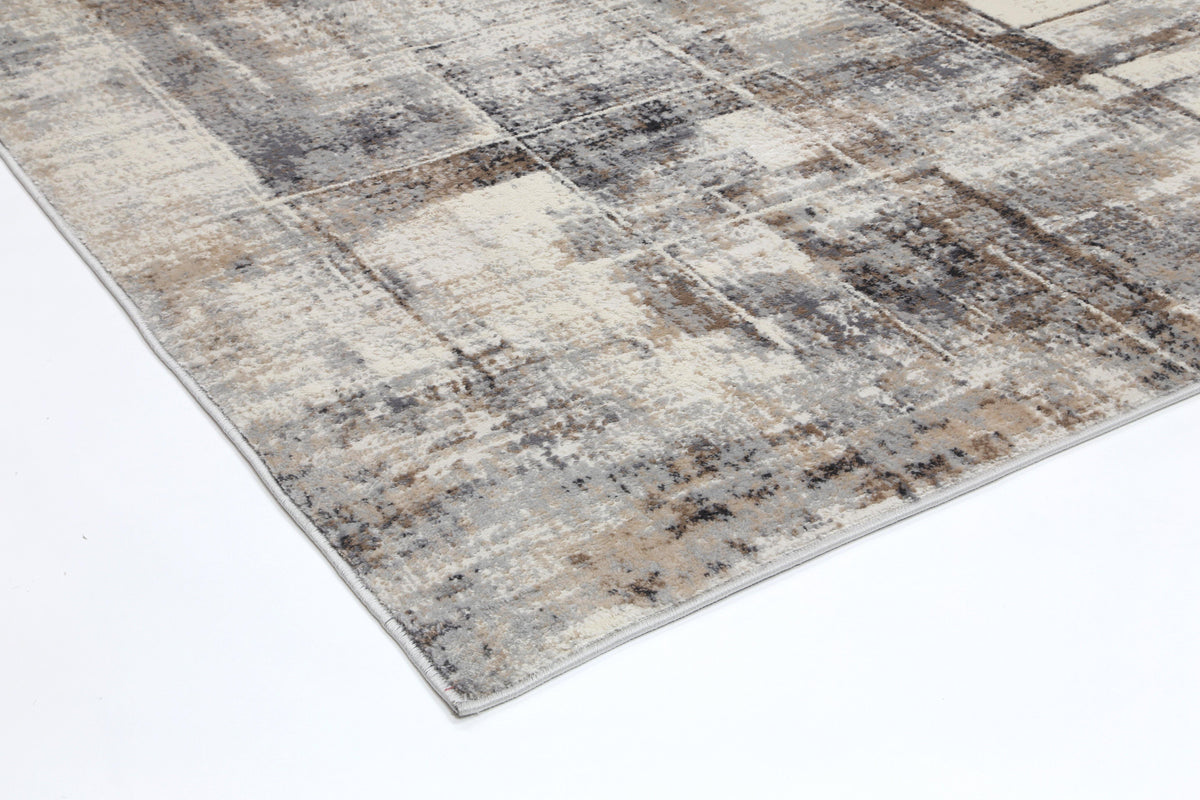 Anastasia Beige Grey Modern Rug - The Rugs