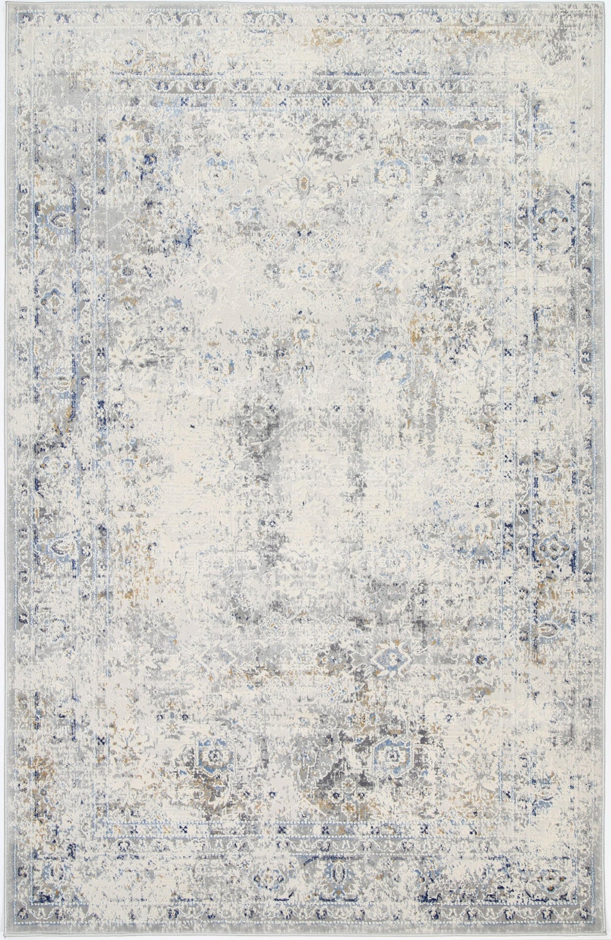 Anastasia Navy Blue Contemporary Rug - The Rugs