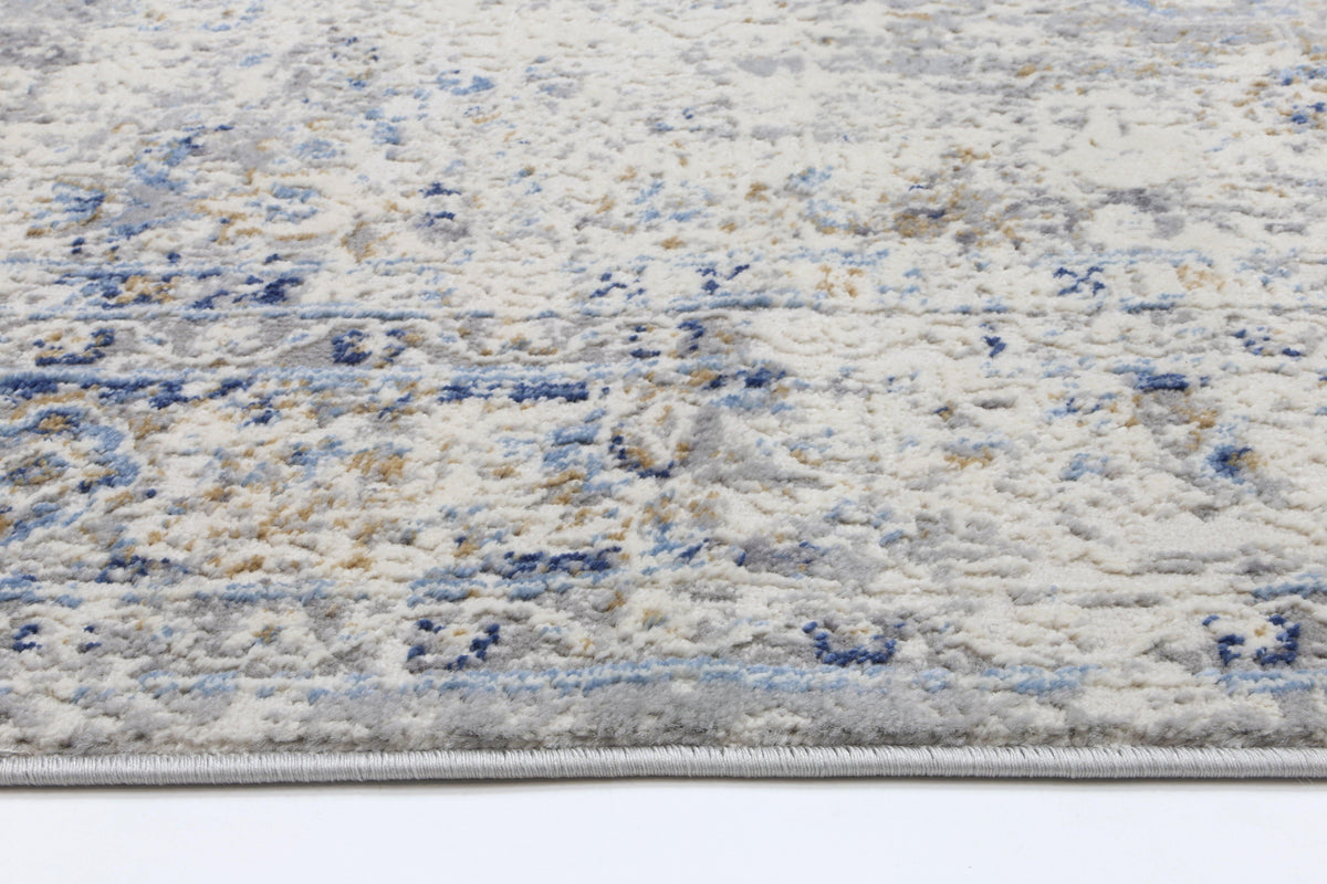 Anastasia Navy Blue Contemporary Rug - The Rugs