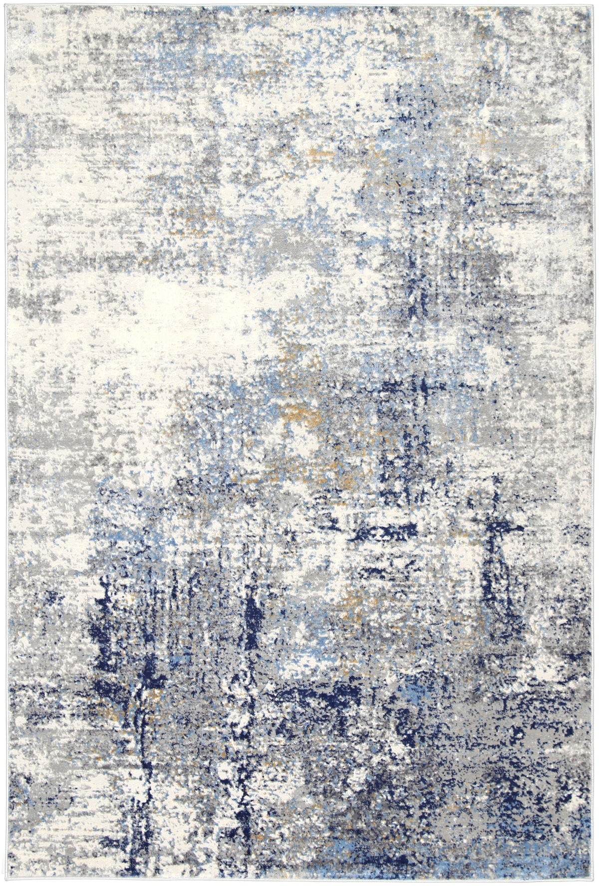 Anastasia Navy Blue Modern Rug - The Rugs