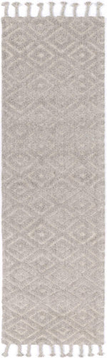 Cora Plush Diamond Grey Wool Rug - The Rugs