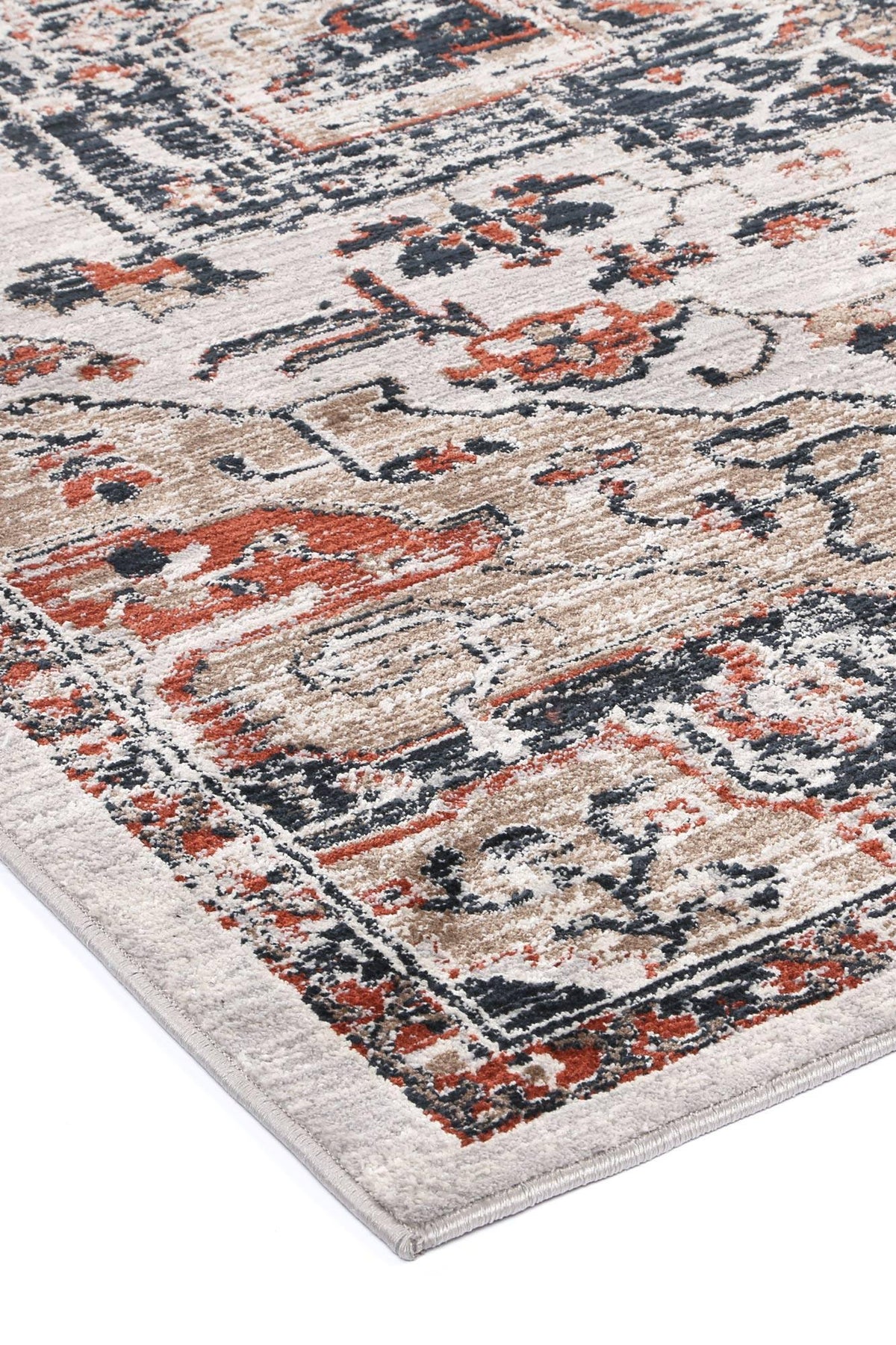 Radiance Ankara Oriental Light Grey Rug - The Rugs