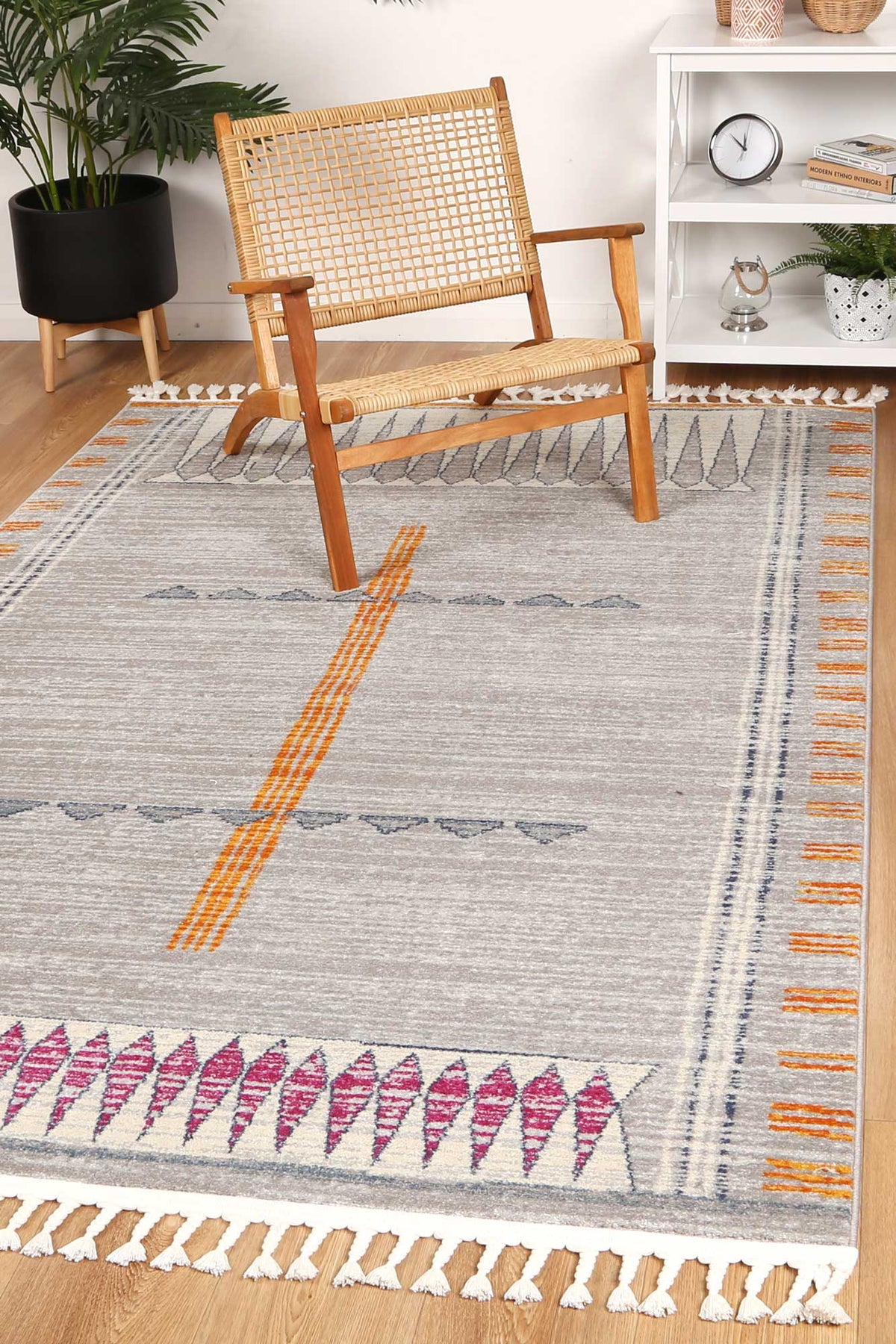 Akina Tribal Grey Rug