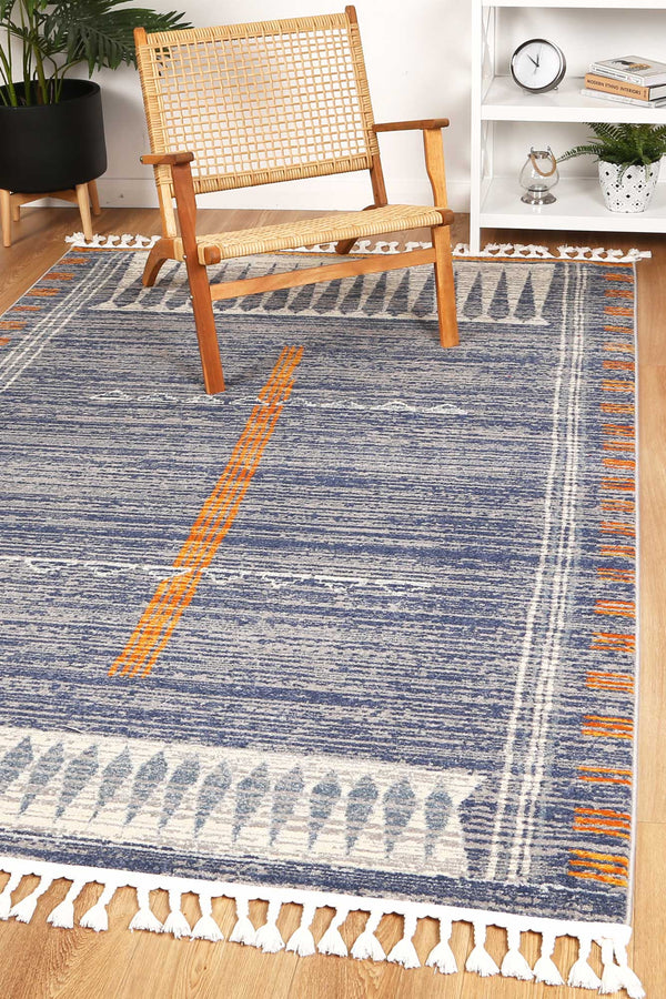 Akina Tribal Blue Rug