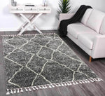 Marrakesh Maxen Tribal Grey Moroccan Rug - The Rugs