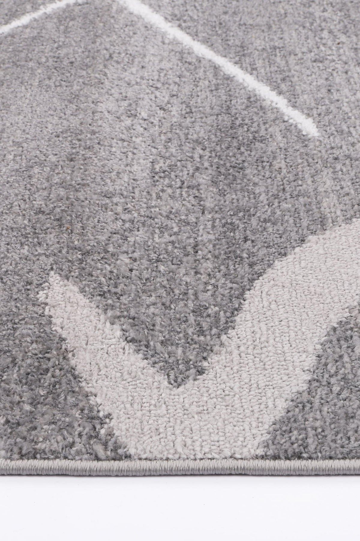 Layla Abstract Stripe Grey Rug - The Rugs