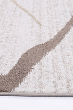 Layla Abstract Stripe Latte Rug - The Rugs