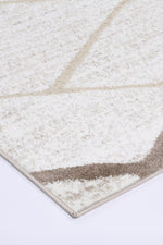 Layla Abstract Stripe Latte Rug - The Rugs
