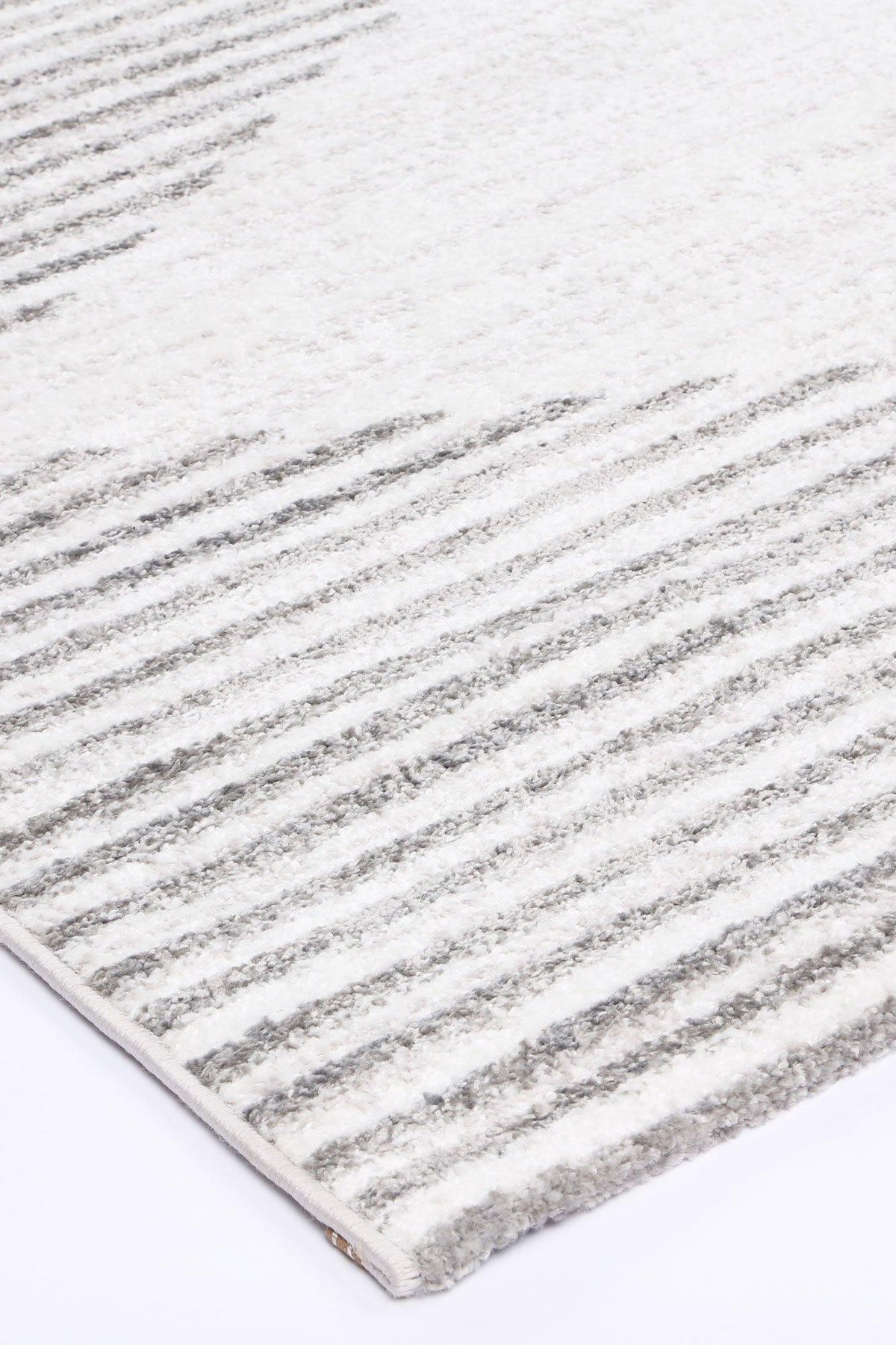 Layla Abstract Diamond Silver Rug - The Rugs