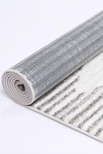 Layla Abstract Diamond Silver Rug - The Rugs