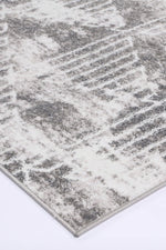 Layla Transitional Geometric Silver Rug - The Rugs