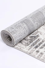 Layla Transitional Geometric Silver Rug - The Rugs