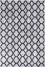 Layla Lattice Charcoal Rug - The Rugs