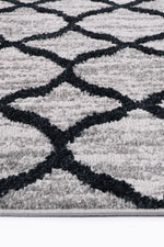 Layla Lattice Charcoal Rug - The Rugs