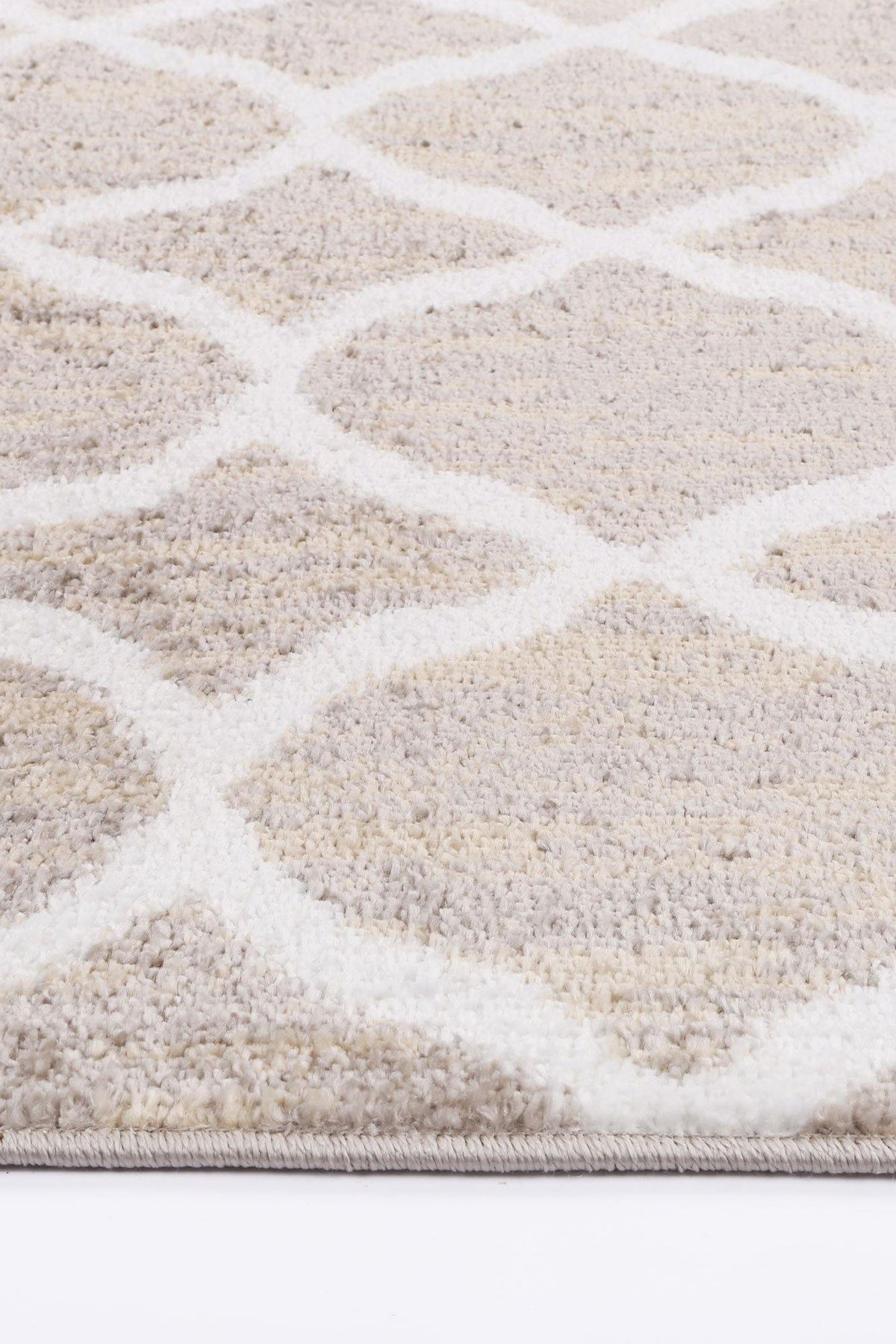 Layla Lattice Latte Rug - The Rugs