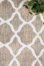 Layla Lattice Latte Rug - The Rugs