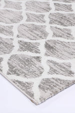 Layla Lattice Silver Rug - The Rugs
