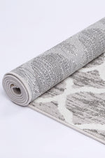 Layla Lattice Silver Rug - The Rugs
