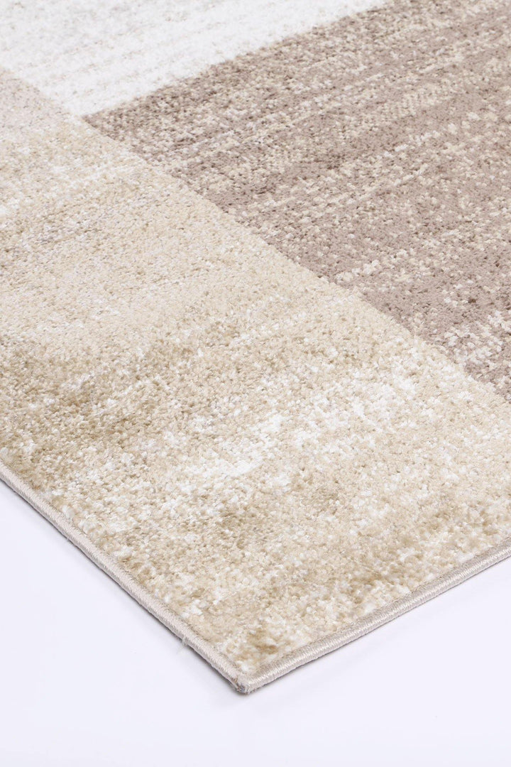 Layla Abstract Geometric Beige Rug - The Rugs