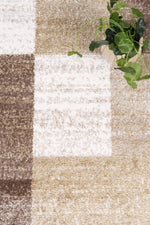 Layla Abstract Geometric Beige Rug - The Rugs