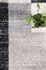 Layla Abstract Geometric Grey Rug - The Rugs