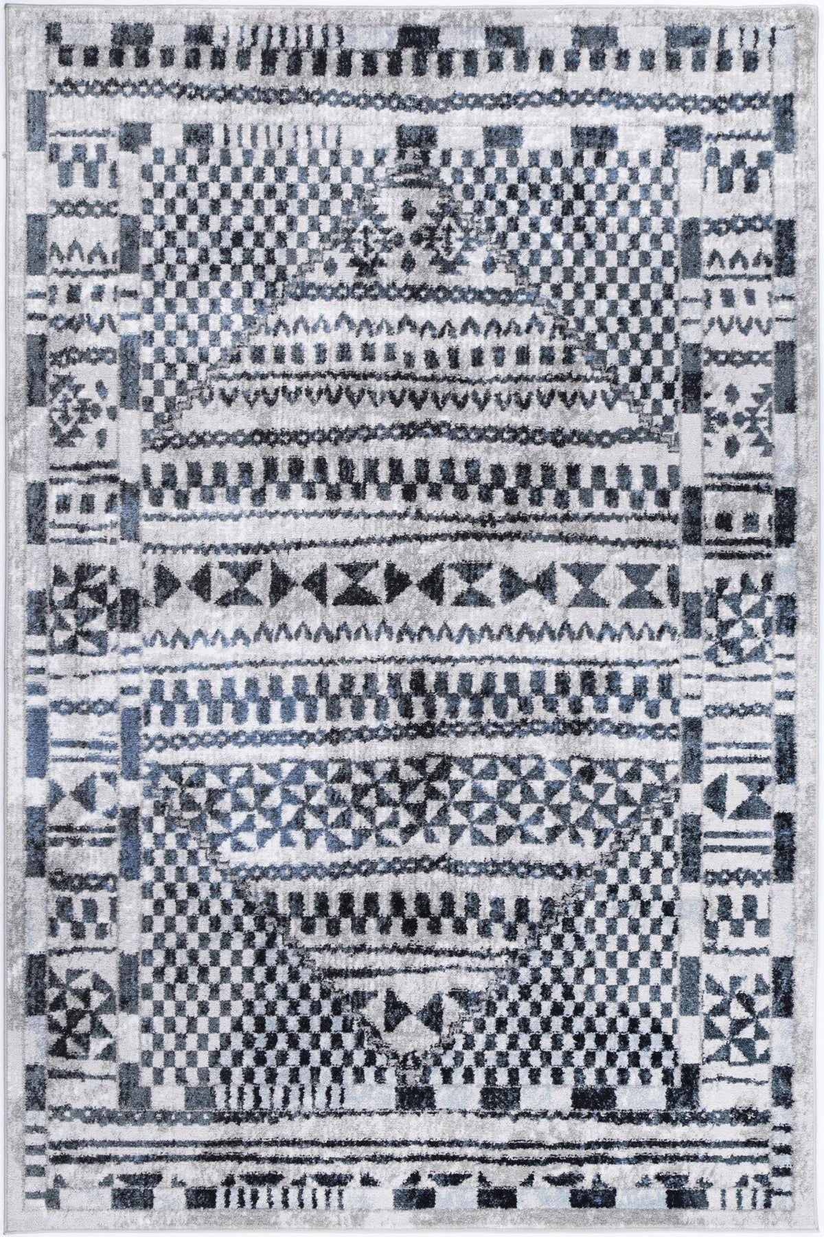 Layla Tribal Blue Rug - The Rugs