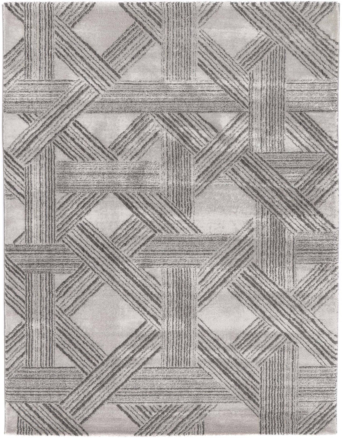 Bliss Grey Geometric Rug