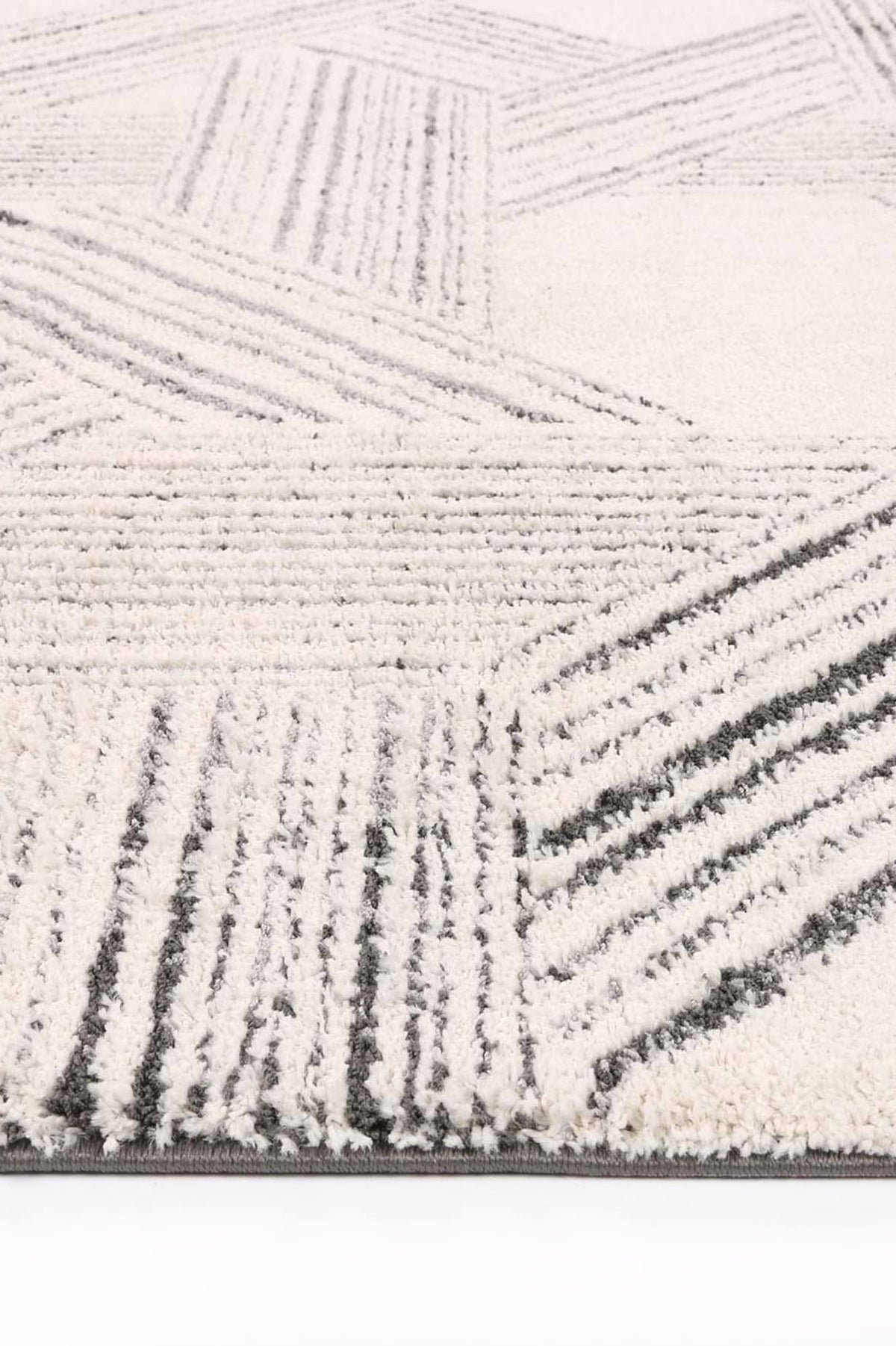 Bliss Light Grey Geometric Rug