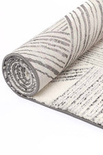 Bliss Light Grey Geometric Rug